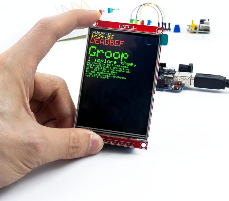 Hosyond وحدة عرض شاشة تعمل باللمس TFT LCD بحجم 3.2 بوصة 320x240 SPI تسلسلي ILI9341 مع قلم لمسي متوافق مع لوحة تطوير Arduino R3/Mega2560 - Image 5